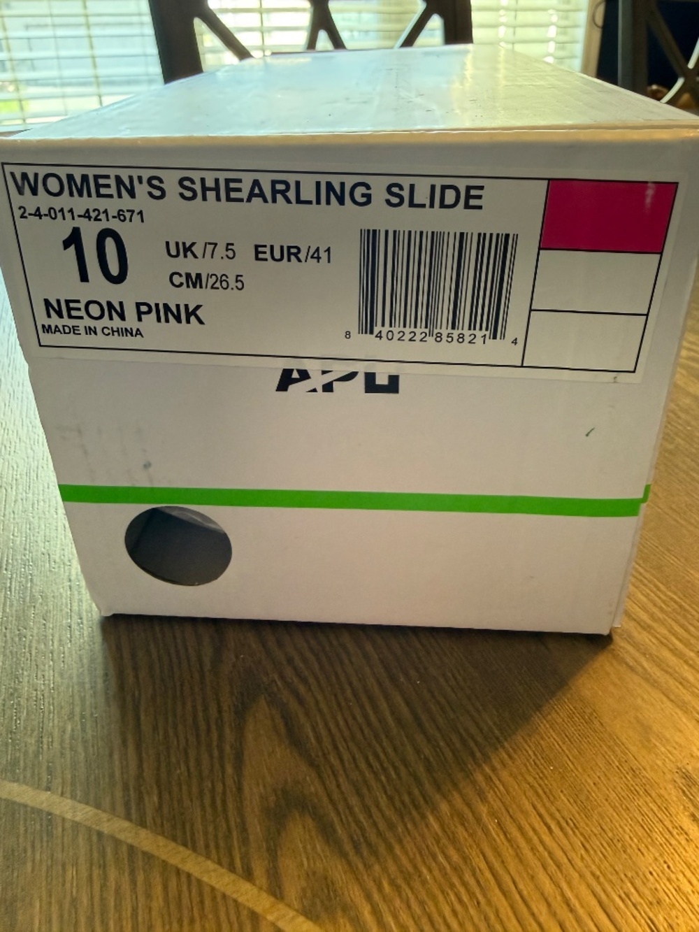 APL  Shearling Slide Neon Pink  10 - Picture 3 of 6